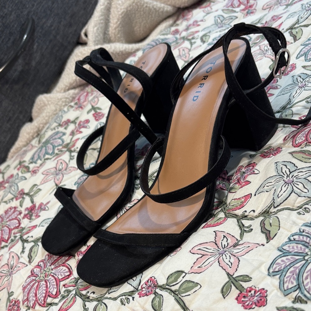 Torrid Black Strappy Heels